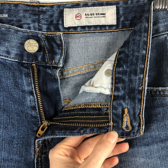 Adriano Goldschmied Women's Size 24R The Ex-Boyfriend Slim Slouchy Slim Jeans - Picture 7 of 11